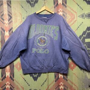 Vintage Bloomingdales Bloomies  80s Polo Sweatshirt Size XL